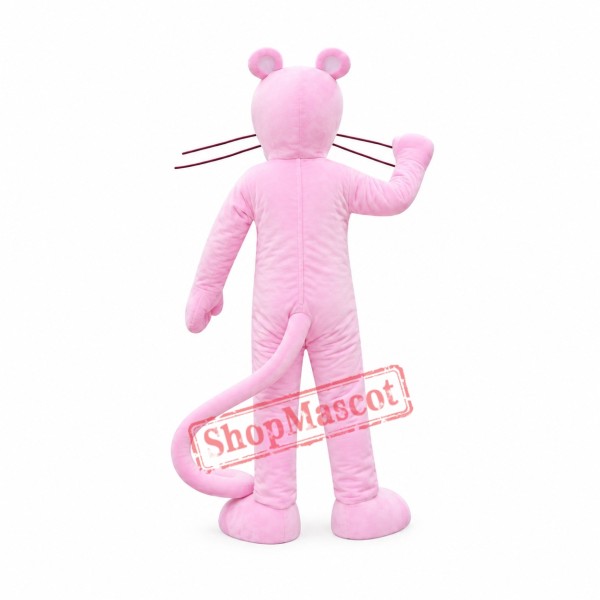 Pink Leopard Mascot Costume Pink Leopard Mascot Costume