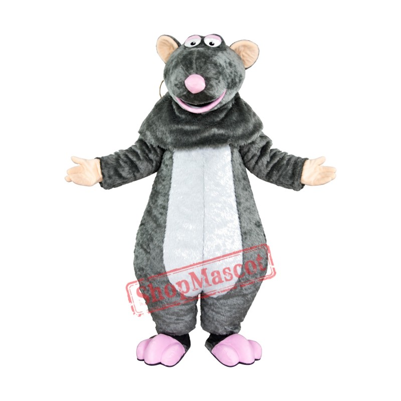 Grey Plush Mouse Mascot Costume Grey Plush Mouse Mascot Costume