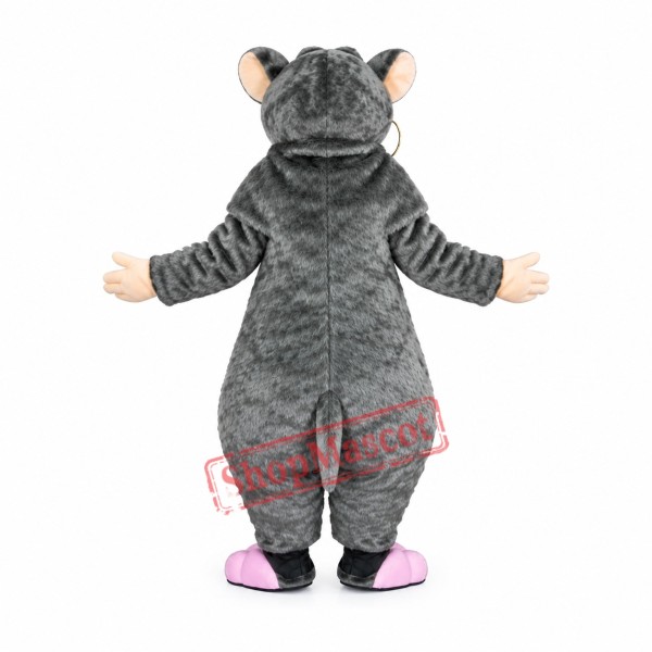 Grey Plush Mouse Mascot Costume Grey Plush Mouse Mascot Costume