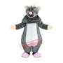Grey Plush Mouse Mascot Costume
