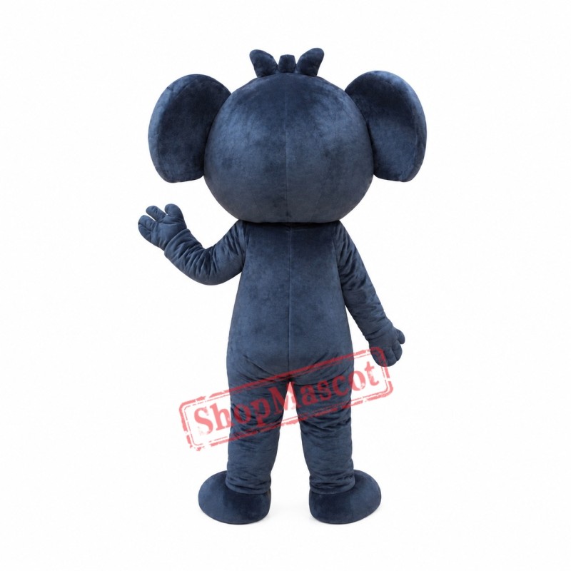 Black Koala Mascot Costume Black Koala Mascot Costume