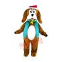 Christmas Santa Dog Mascot Costume