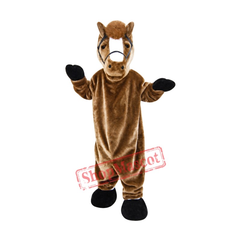 Brown Horse Animal Mascot Costume