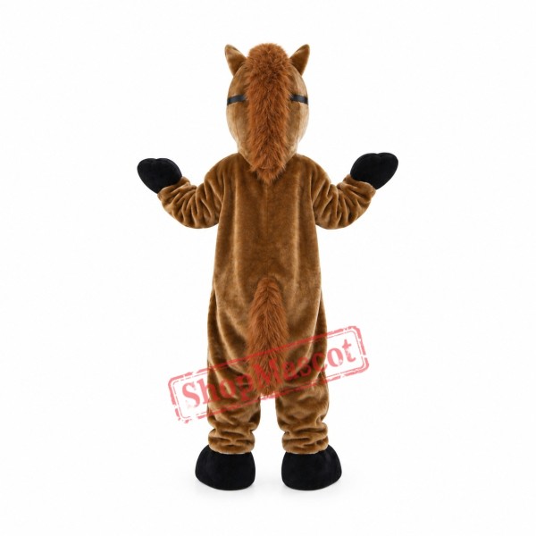 Brown Horse Animal Mascot Costume Brown Horse Animal Mascot Costume