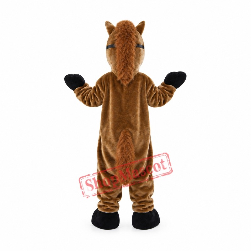 Brown Horse Animal Mascot Costume