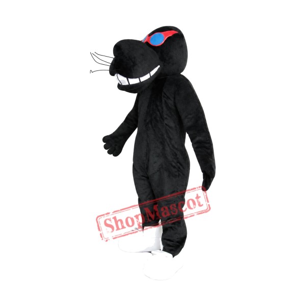 Black Lightweight Leopard Mascot Costume