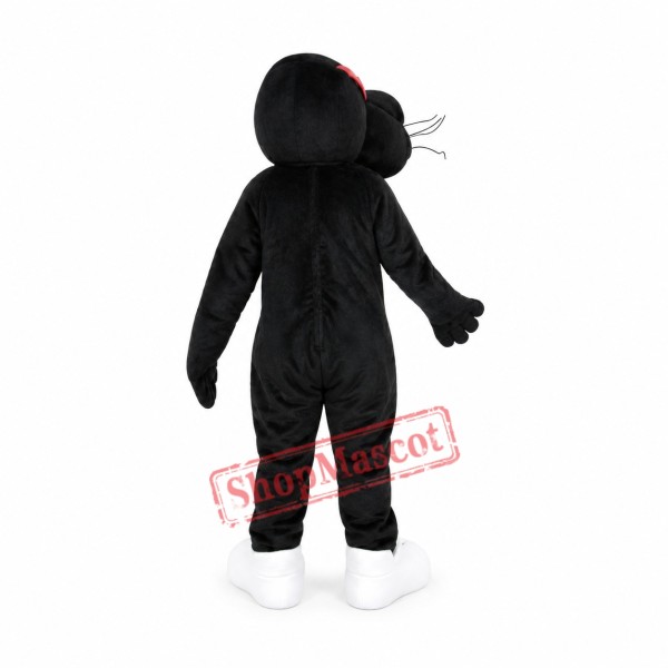 Black Lightweight Leopard Mascot Costume Black Lightweight Leopard Mascot Costume