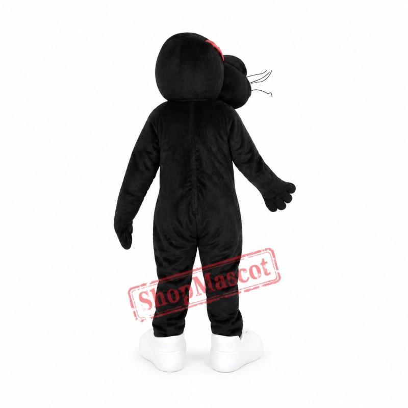 Black Lightweight Leopard Mascot Costume Black Lightweight Leopard Mascot Costume
