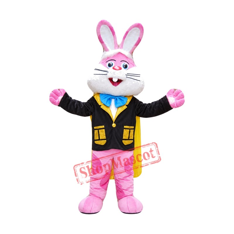Animal Pink Rabbit Mascot Costume Animal Pink Rabbit Mascot Costume