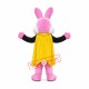 Animal Pink Rabbit Mascot Costume Animal Pink Rabbit Mascot Costume