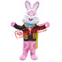 Animal Pink Rabbit Mascot Costume