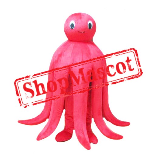 Lovely Red Octopus Mascot Costume
