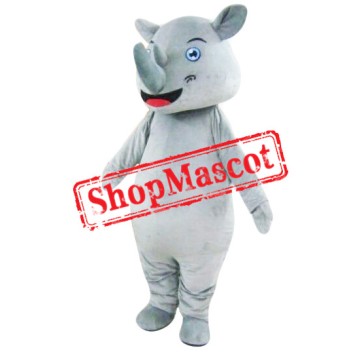 Happy Rhinoceros Mascot Costume