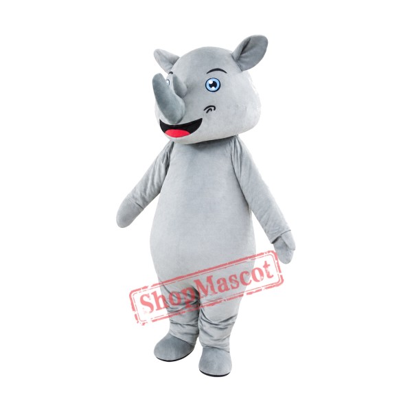 Happy Rhinoceros Mascot Costume Happy Rhinoceros Mascot Costume