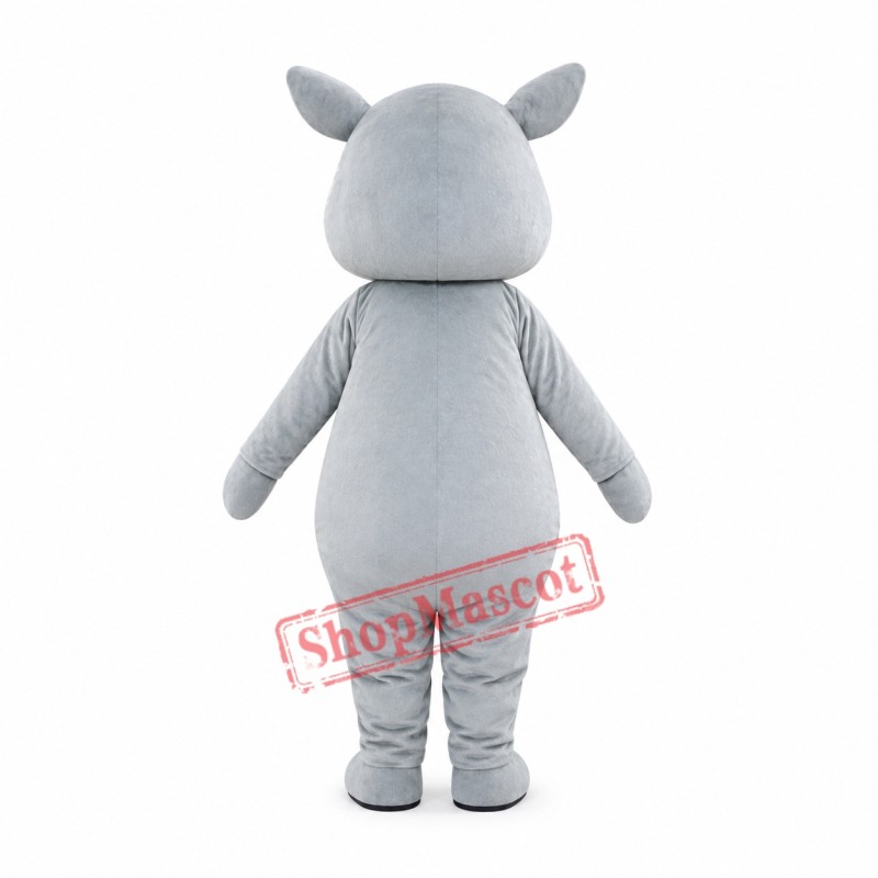 Happy Rhinoceros Mascot Costume Happy Rhinoceros Mascot Costume