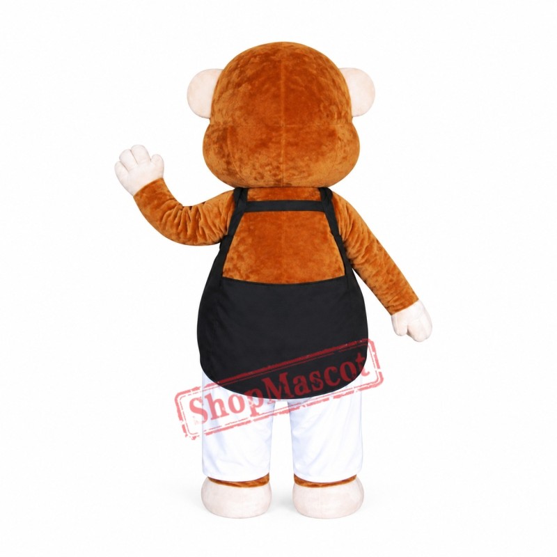 Lovely Brown Monkey Mascot Costume