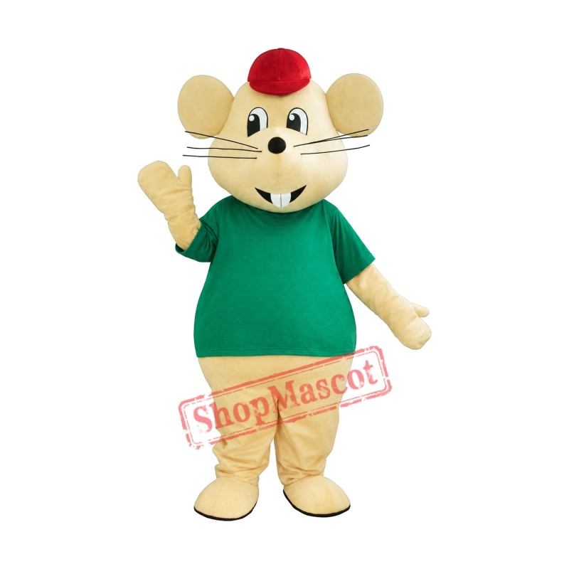 Happy Yellow Mouse Mascot Costume Happy Yellow Mouse Mascot Costume