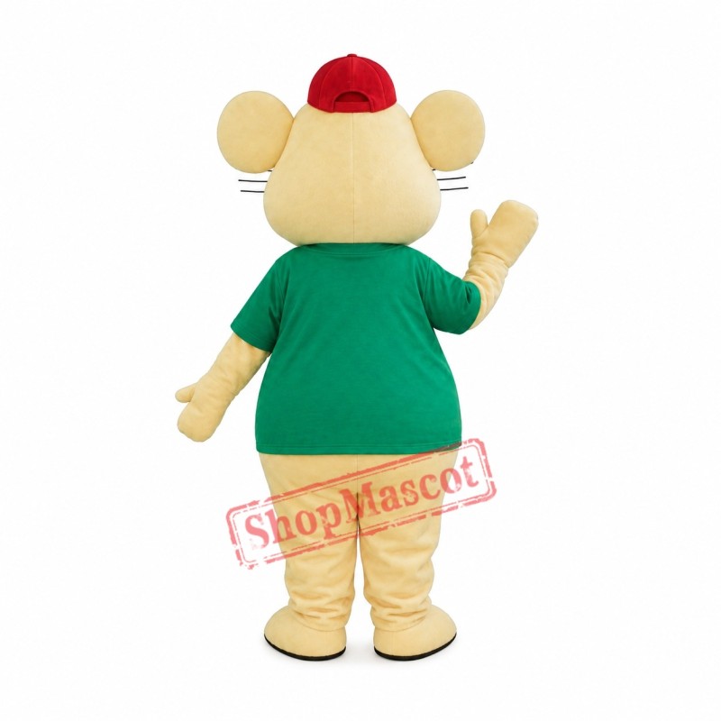 Happy Yellow Mouse Mascot Costume Happy Yellow Mouse Mascot Costume