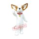 Lovely White & Brown Dog Mascot Costume Lovely White & Brown Dog Mascot Costume