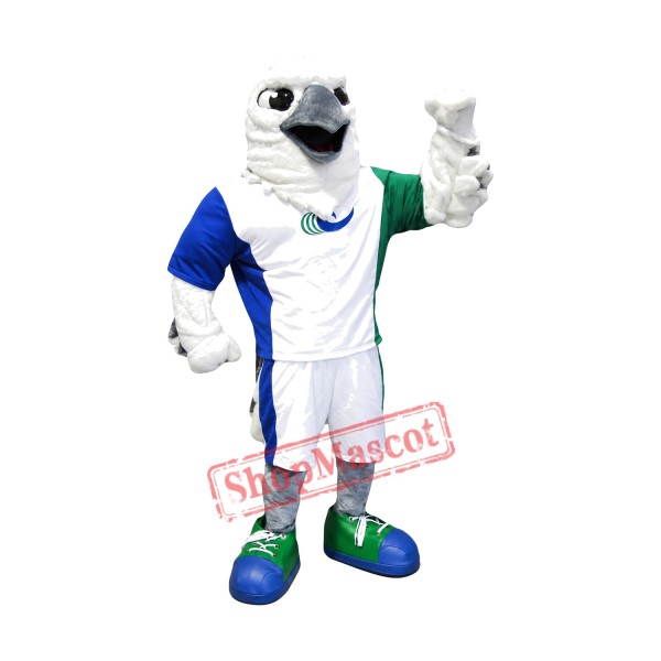 Power White Eagle Mascot Costume Power White Eagle Mascot Costume