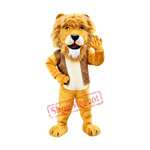 Power Realistic Lion Mascot Costume