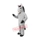 Friendly Grey Donkey Mascot Costume Friendly Grey Donkey Mascot Costume