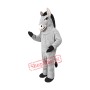 Friendly Grey Donkey Mascot Costume