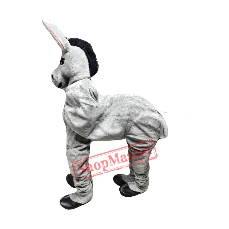 Friendly Two Person Donkey Mascot Costume Friendly Two Person Donkey Mascot Costume