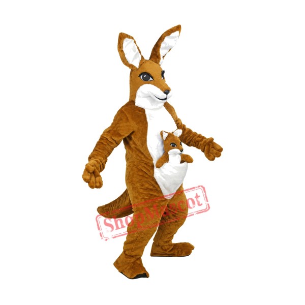 Friendly Deluxe Kangaroo Mascot Costume Friendly Deluxe Kangaroo Mascot Costume