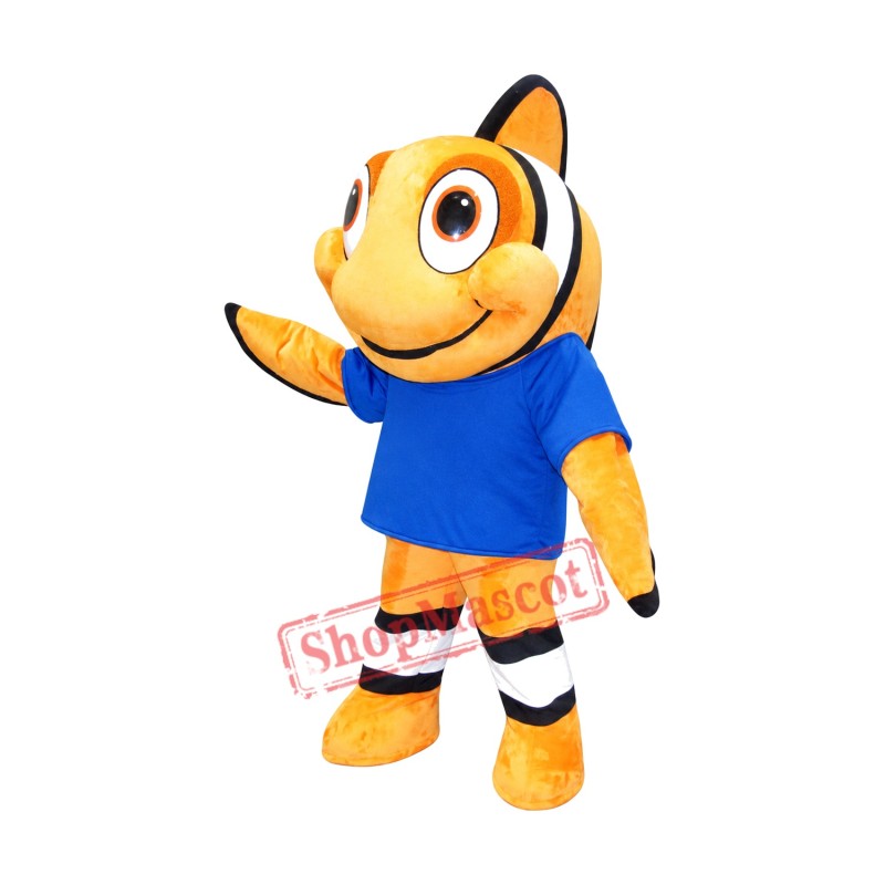 Superb Clownfish Mascot Costume Superb Clownfish Mascot Costume