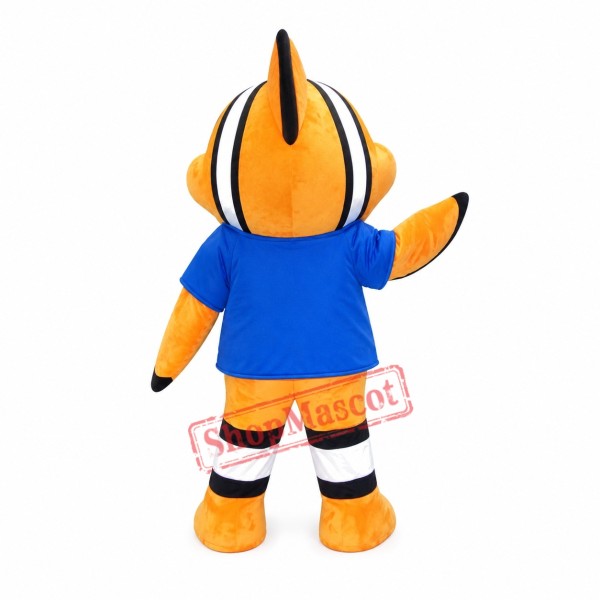 Superb Clownfish Mascot Costume Superb Clownfish Mascot Costume
