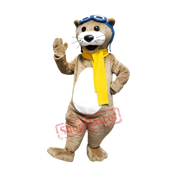Happy Otter Mascot Costume Happy Otter Mascot Costume