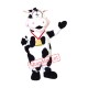 Pink & White Cow Mascot Costume Pink & White Cow Mascot Costume