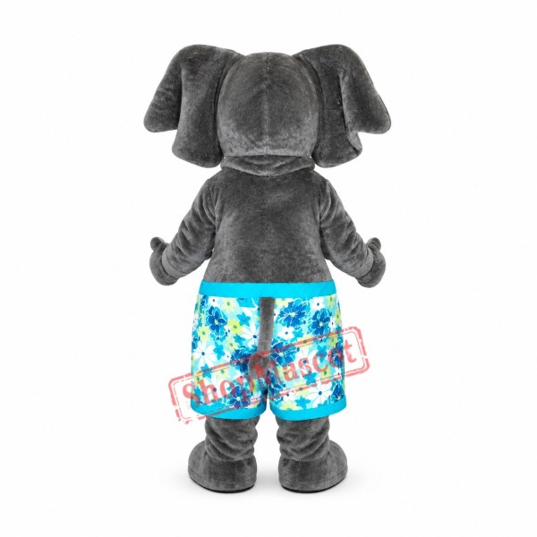 Cute Realistic Elephant Mascot Costume