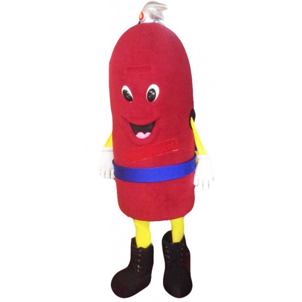 Superb Fire Extinguisher Mascot Costume