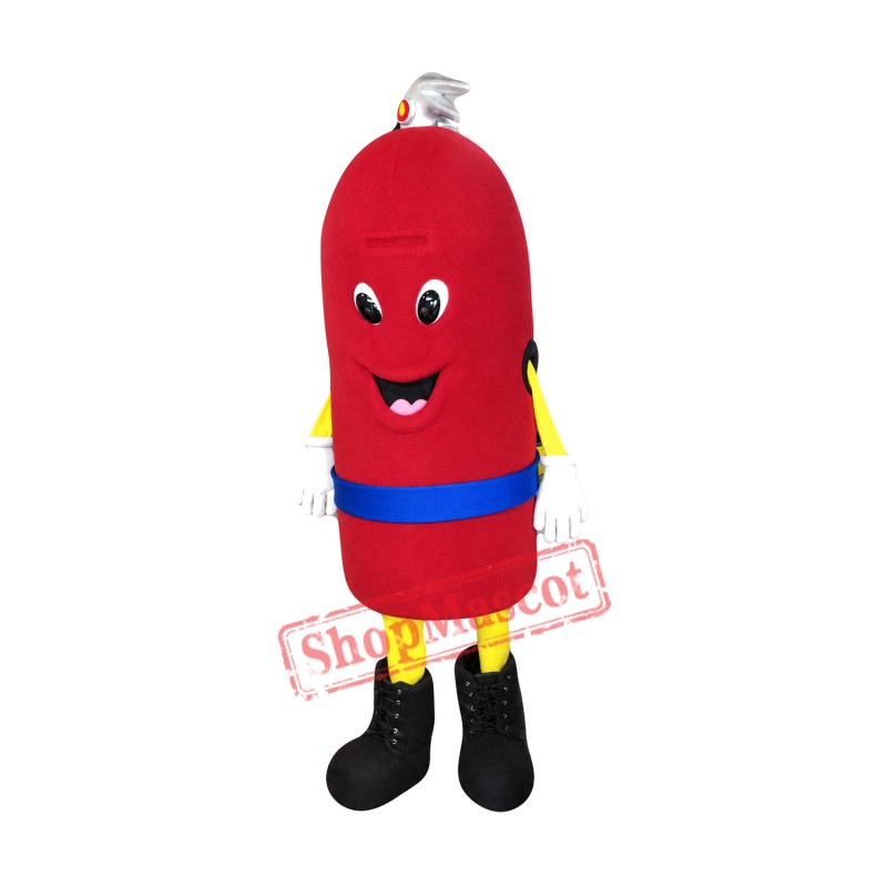 Superb Fire Extinguisher Mascot Costume