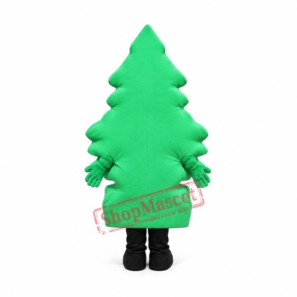 Cute Green Tree Mascot Costume