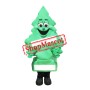 Cute Green Tree Mascot Costume