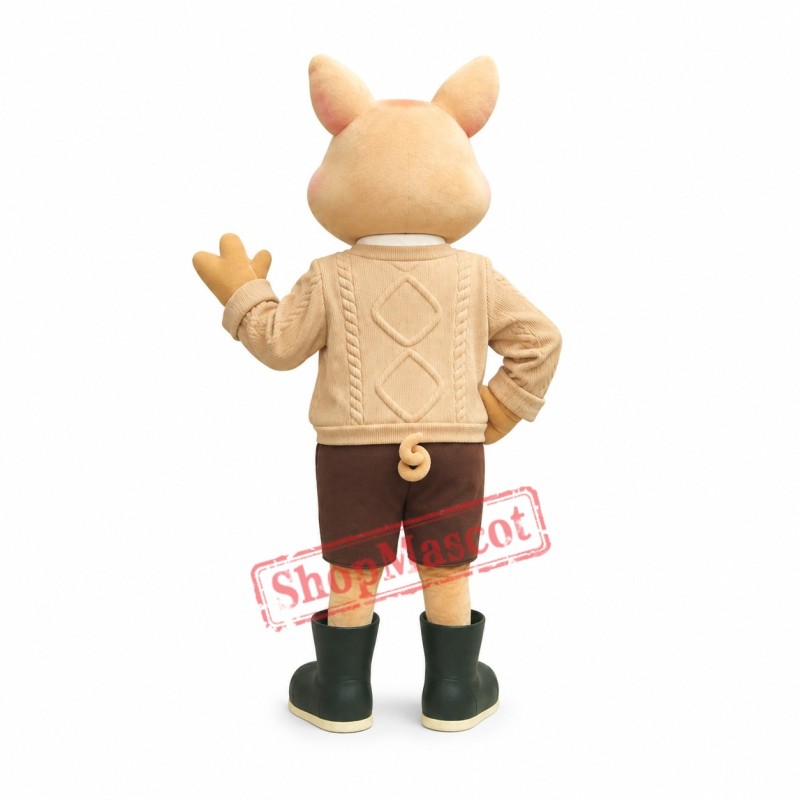Superb Pig Mascot Costume Superb Pig Mascot Costume