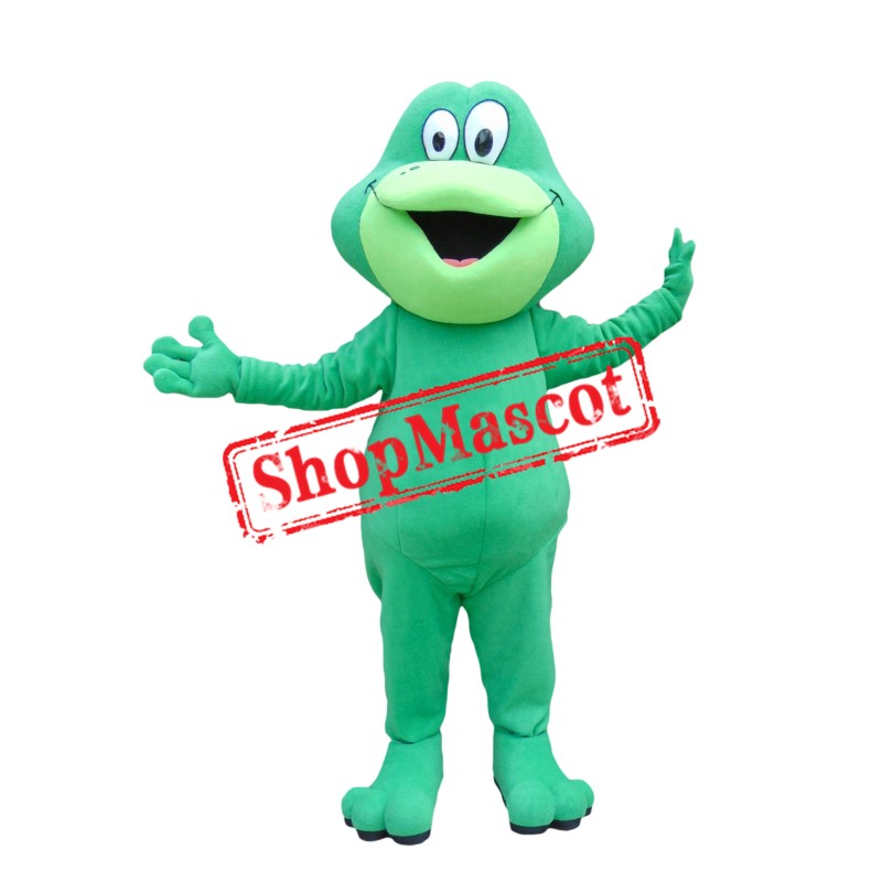 Superb Green Frog Mascot Costume