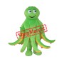 Superb Green Octopus Mascot Costume