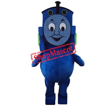 Blue Train Mascot Costume
