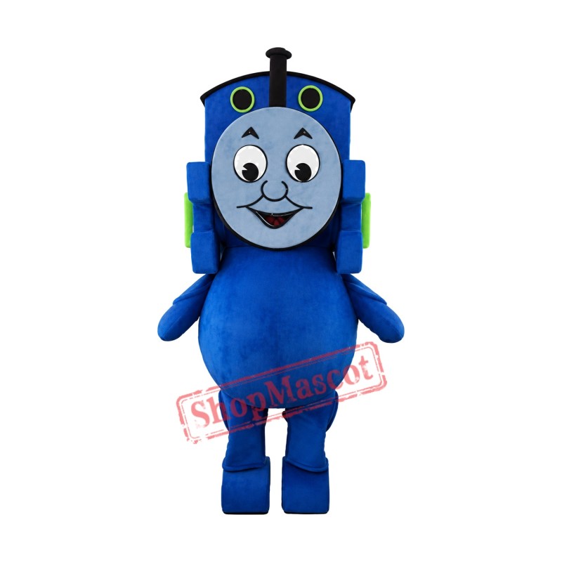 Blue Train Mascot Costume