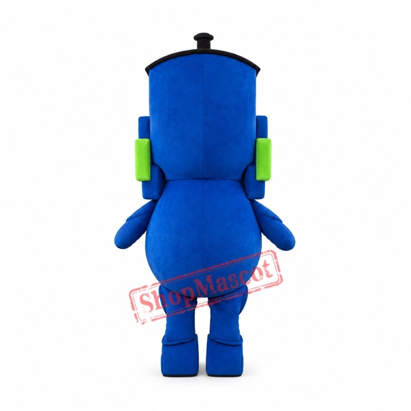 Blue Train Mascot Costume