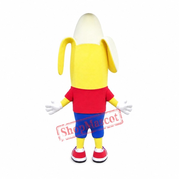 Happy Banana Boy Mascot Costume Happy Banana Boy Mascot Costume