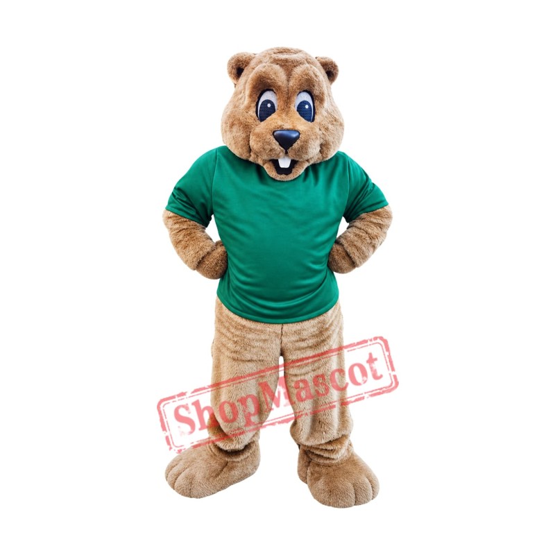 Superb College Beaver Mascot Costume Superb College Beaver Mascot Costume