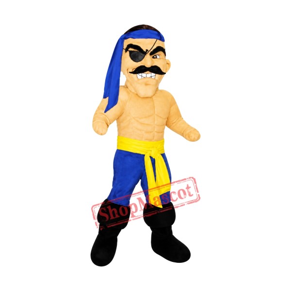 Power Pirate Mascot Costume Power Pirate Mascot Costume