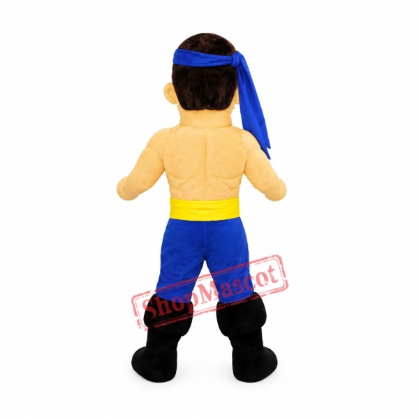Power Pirate Mascot Costume Power Pirate Mascot Costume