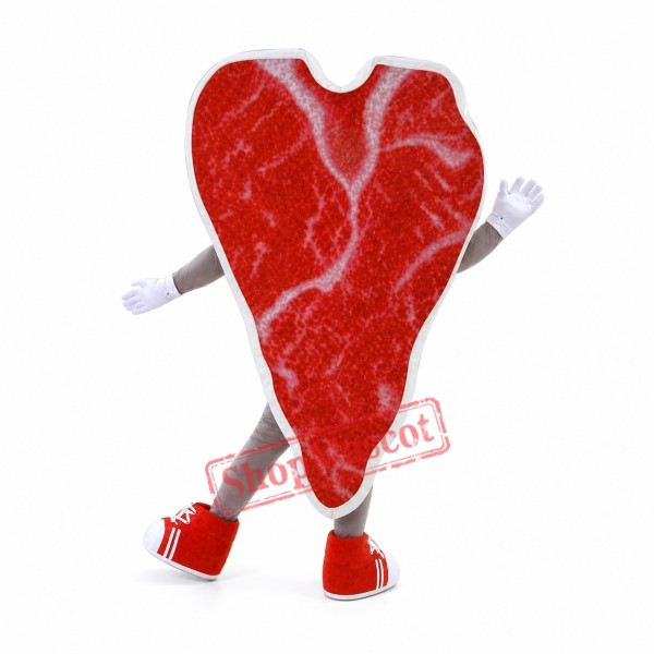 Steak Mascot Costume Steak Mascot Costume