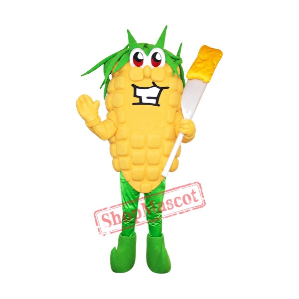 Happy Lightweight Corn Mascot Costume Happy Lightweight Corn Mascot Costume
